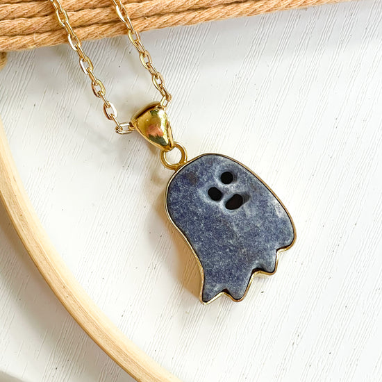 Halloween Ghost Pendant  - Alchemia Gold