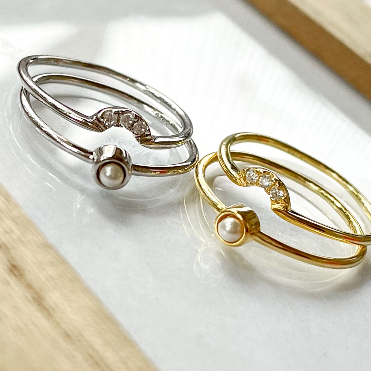 Snug & Fit Pearl Sized Ring - SSS  or Vermeil