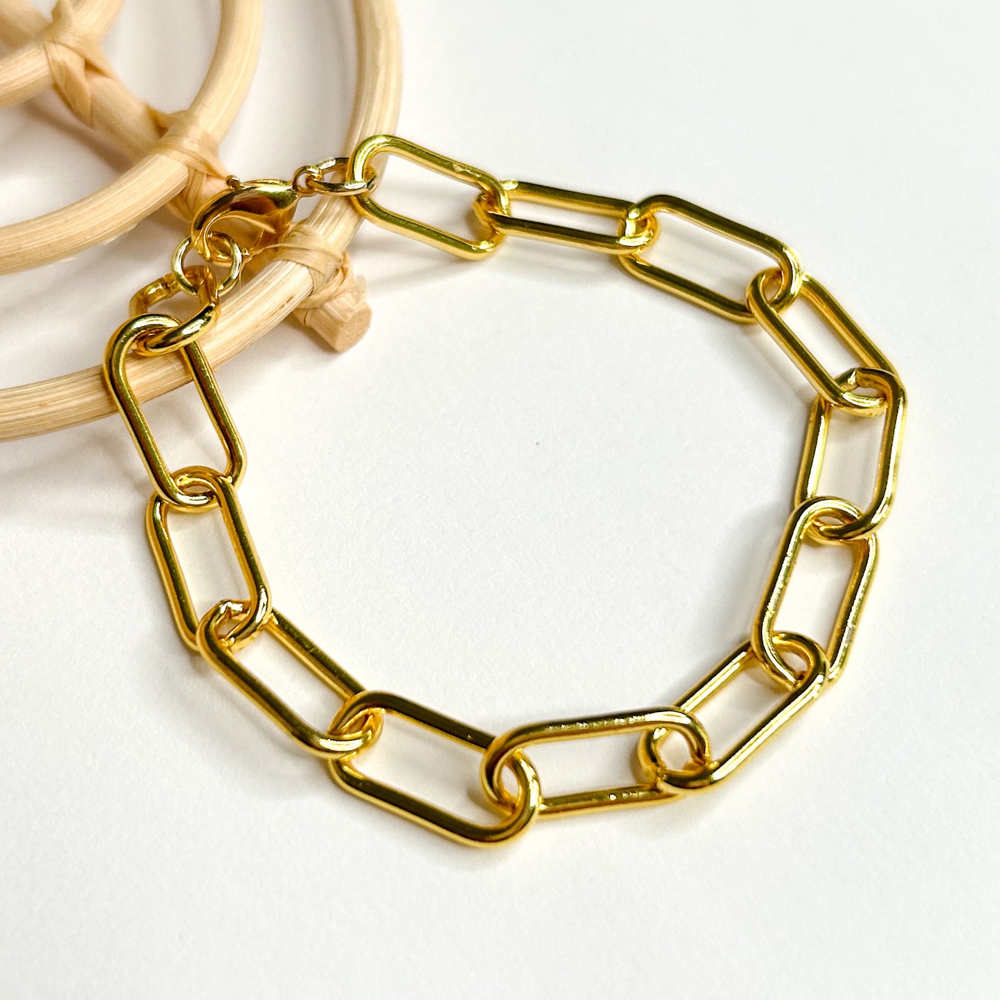 Oval Link Chain Bracelet - 18K Gold Filled