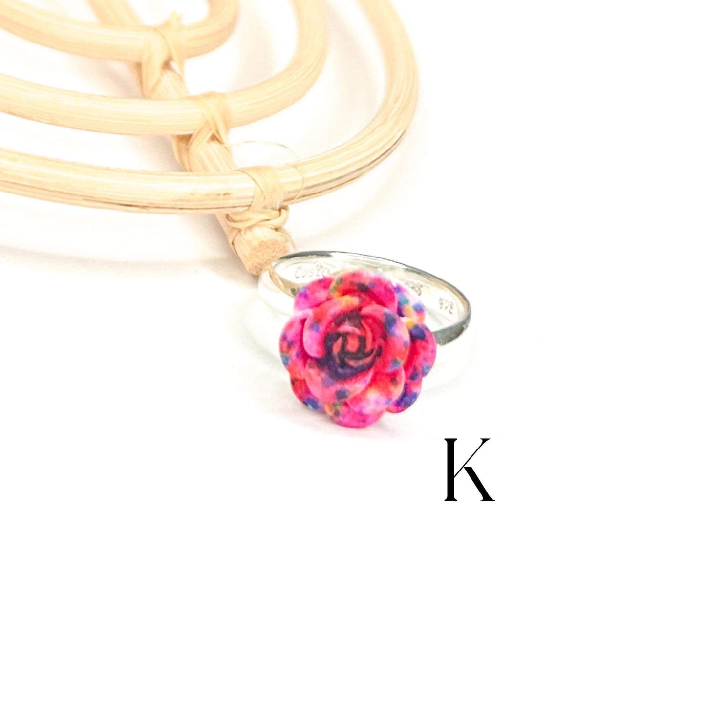 Load image into Gallery viewer, Colorful Rose Ring - Solid Sterling Silver
