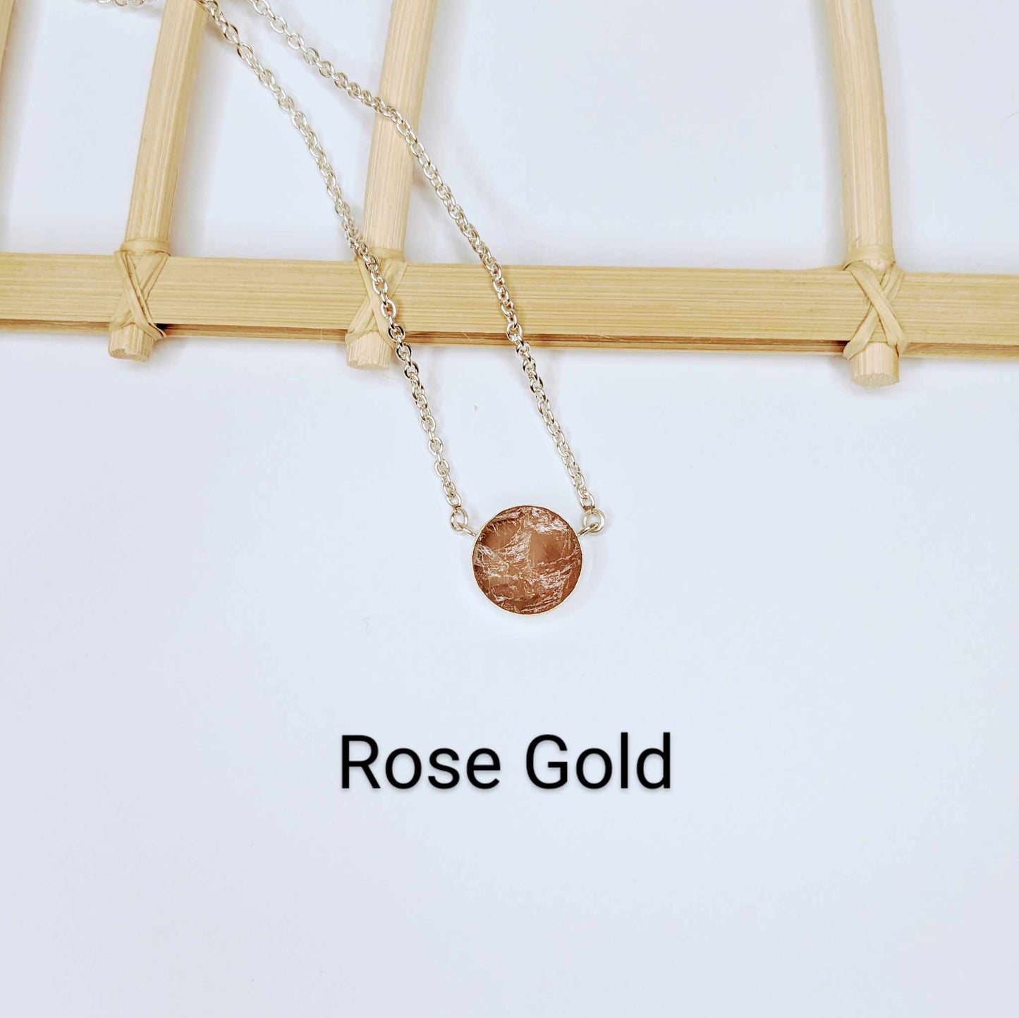 Polka Dot Natural Stone Necklace Collection - Solid Sterling Silver