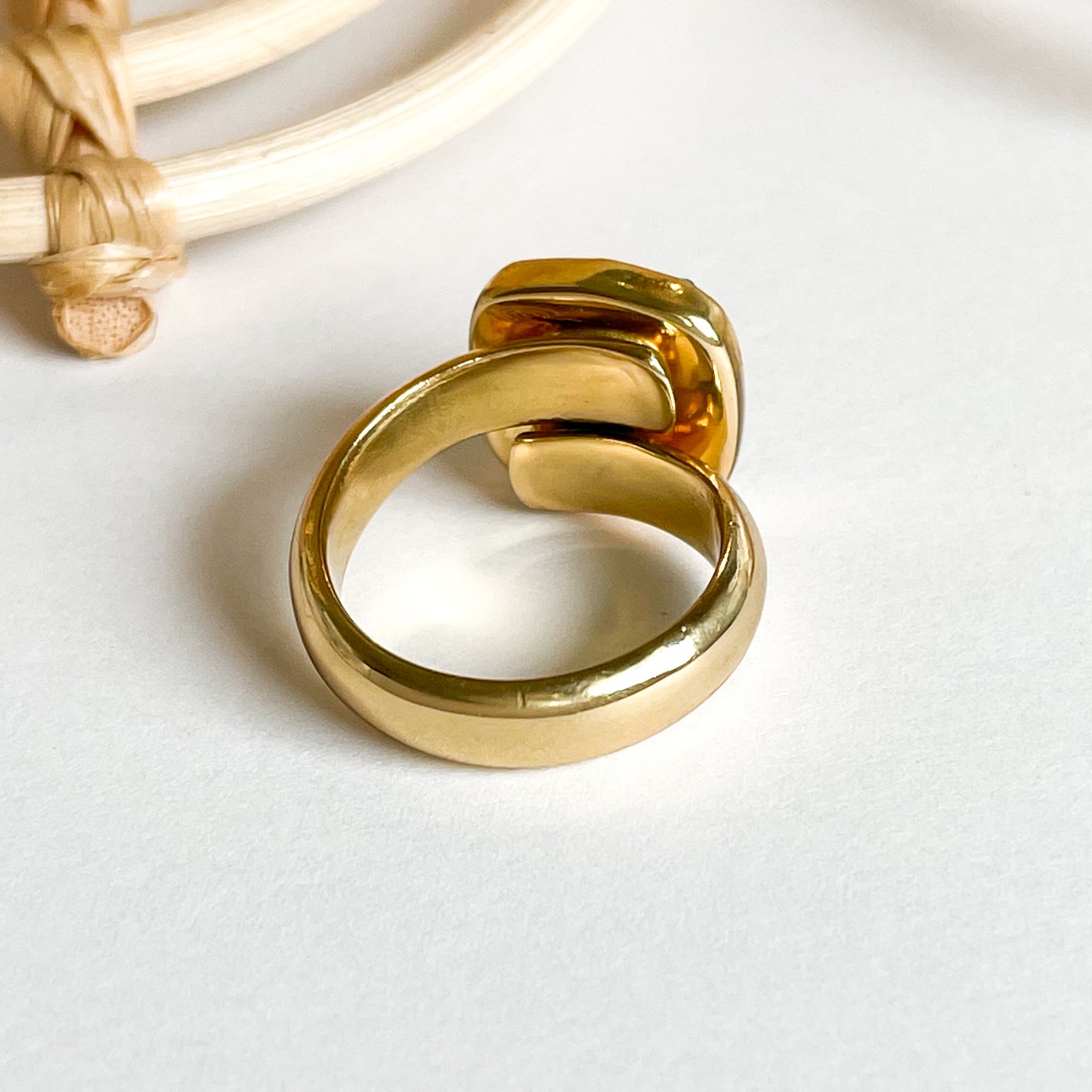 Chalcedony Square Ring - Alchemia & Silver