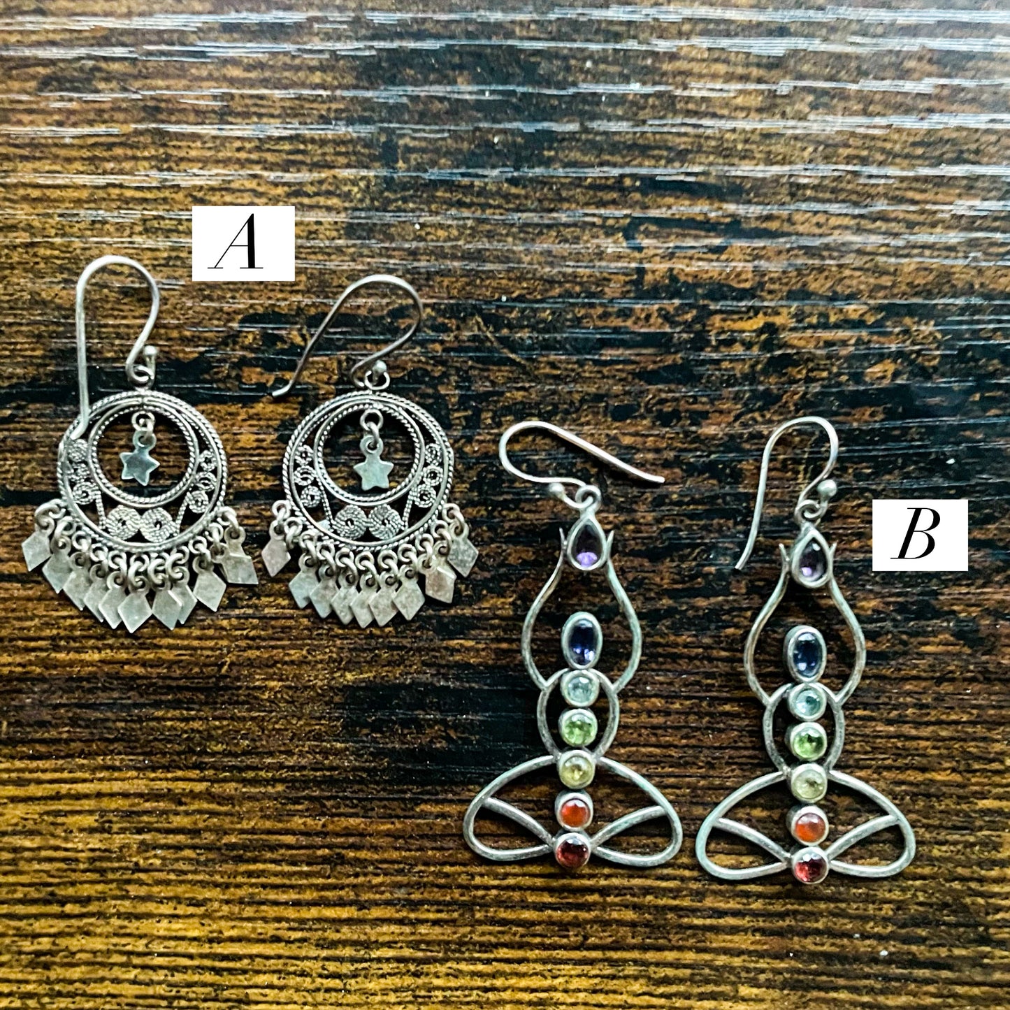 Kris's Closet Raid - STERLING SILVER EARRINGS - TWO