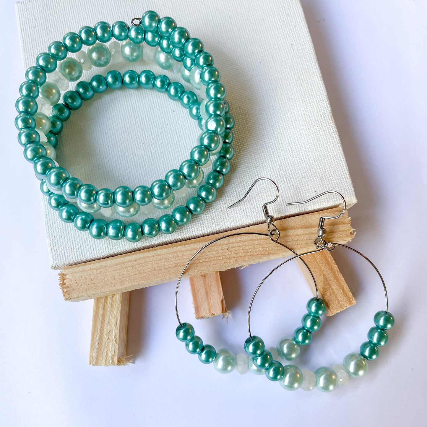 From the Sea Wrap Bracelet & Earring Set