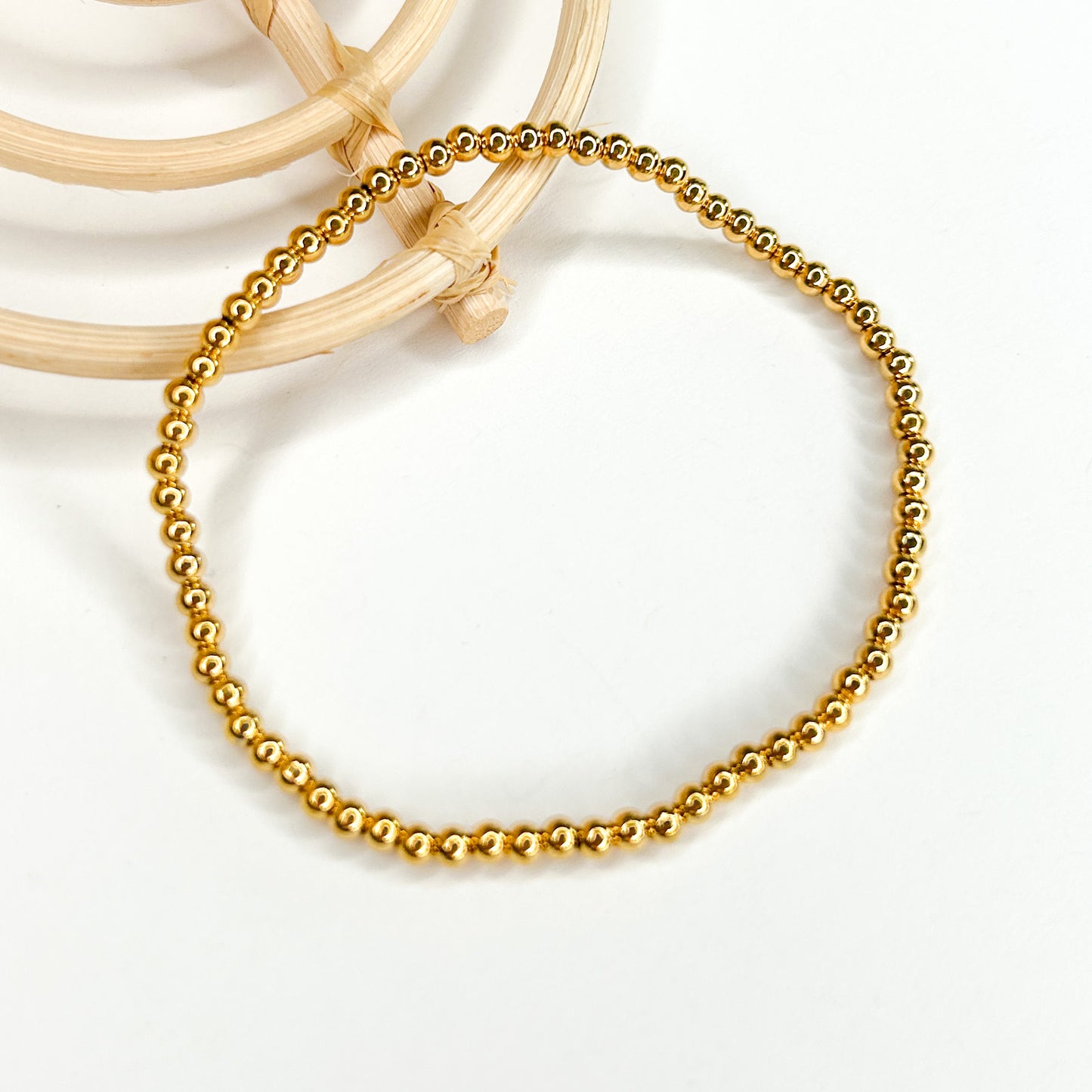 Gold Bubble Stretch Bracelet - 18K Gold Filled