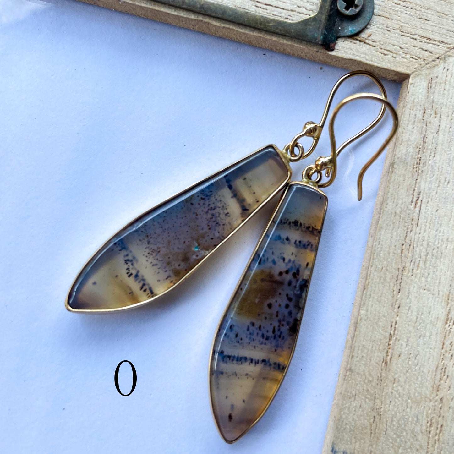 Montana Agate Earrings - Alchemia