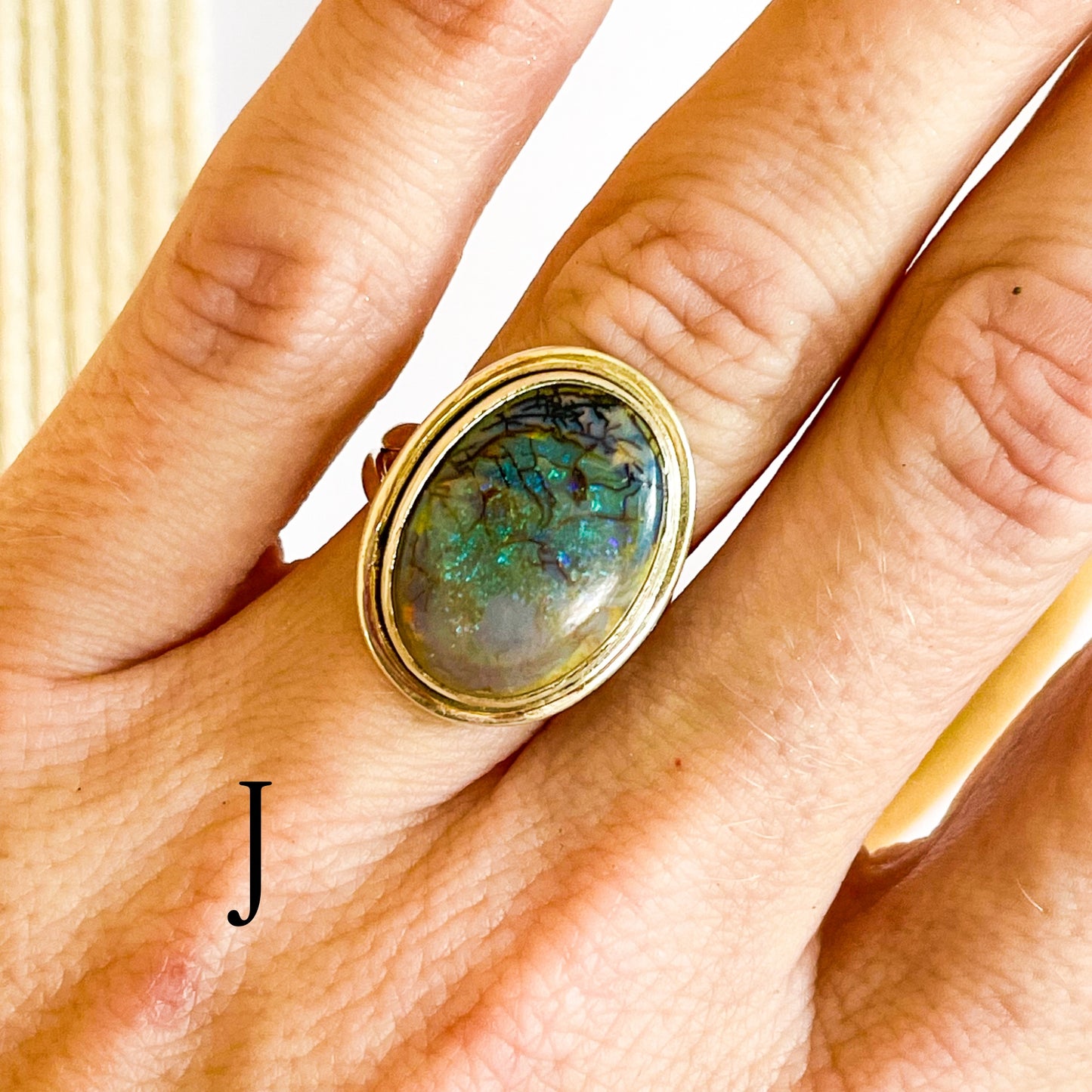 Monarch Sterling Opal Rings - Solid Sterling Silver