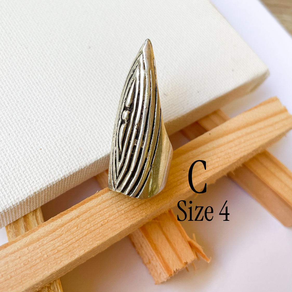 Variety of Stone in Minimalist Size 4 Rings - Solid Sterling Silver