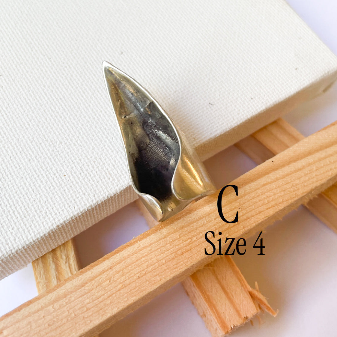 Variety of Stone in Minimalist Size 4 Rings - Solid Sterling Silver