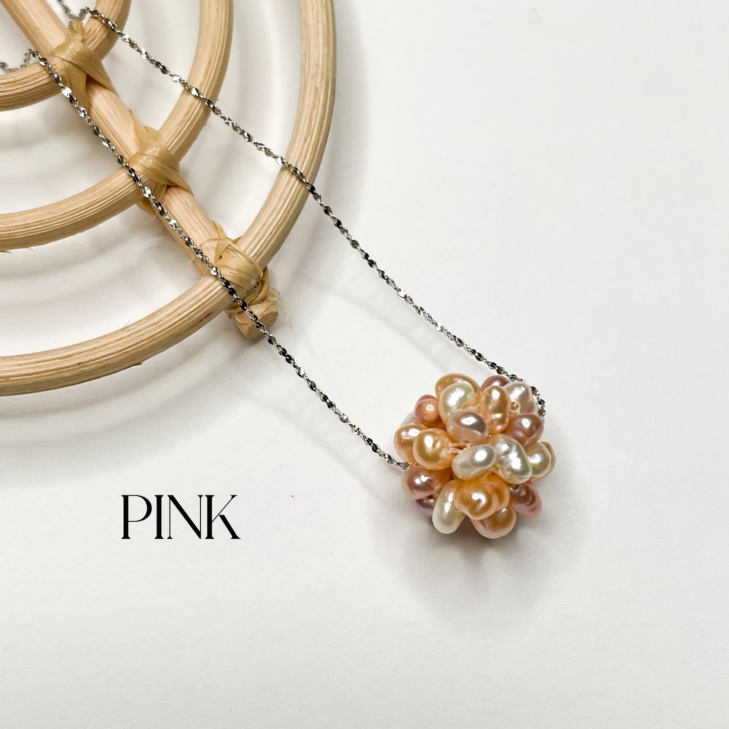 Freshwater Bouquet Necklace - Solid Sterling Silver