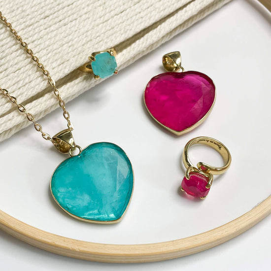 Fusion Hearts Pendant & Ring - Alchemia