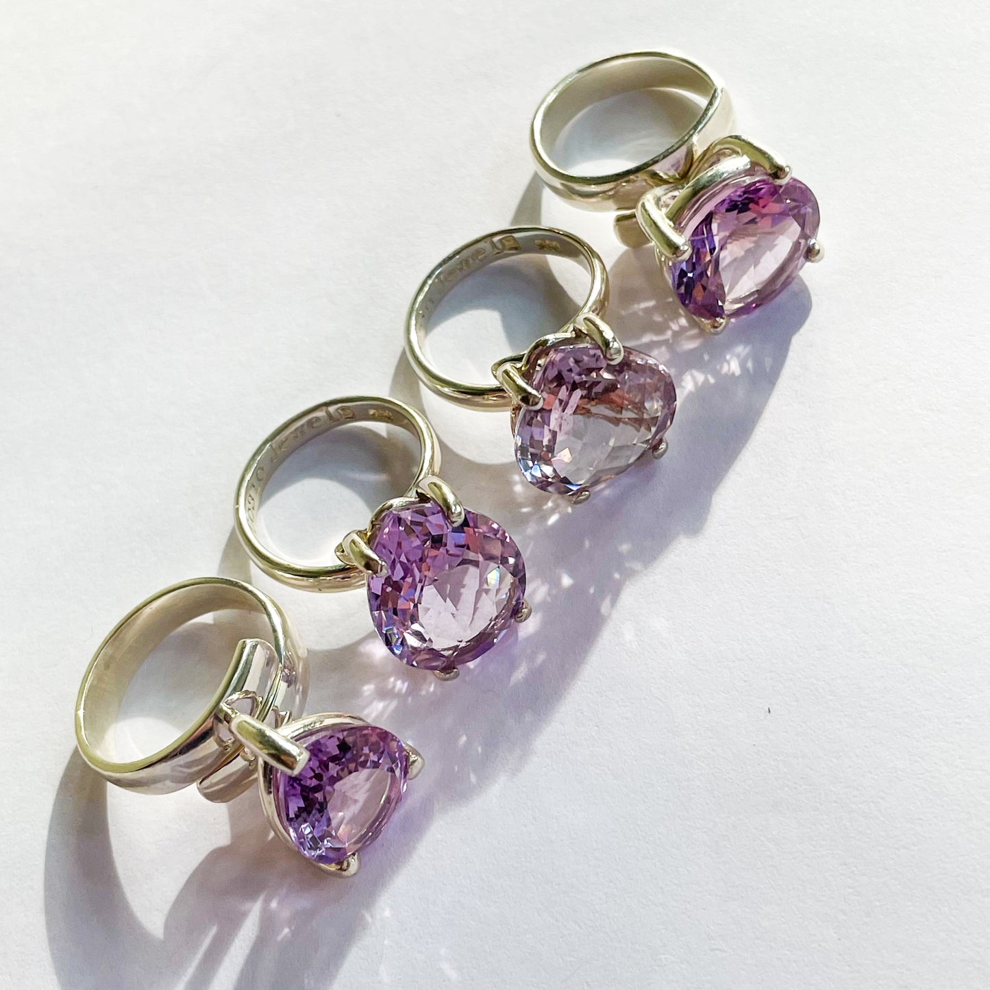 Rose DE France Prong Ring - Solid Sterling Silver