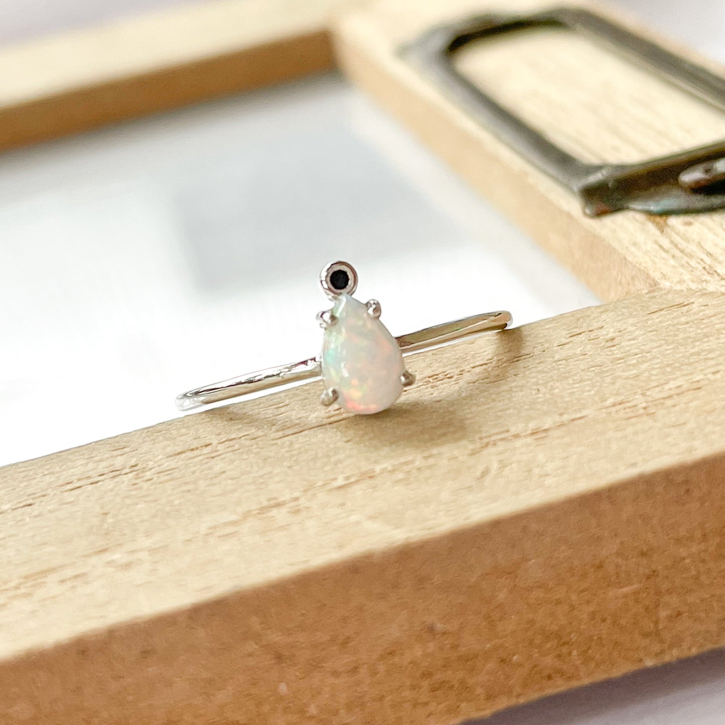 Single Tear Opal Sized Ring - SSS or Vermeil