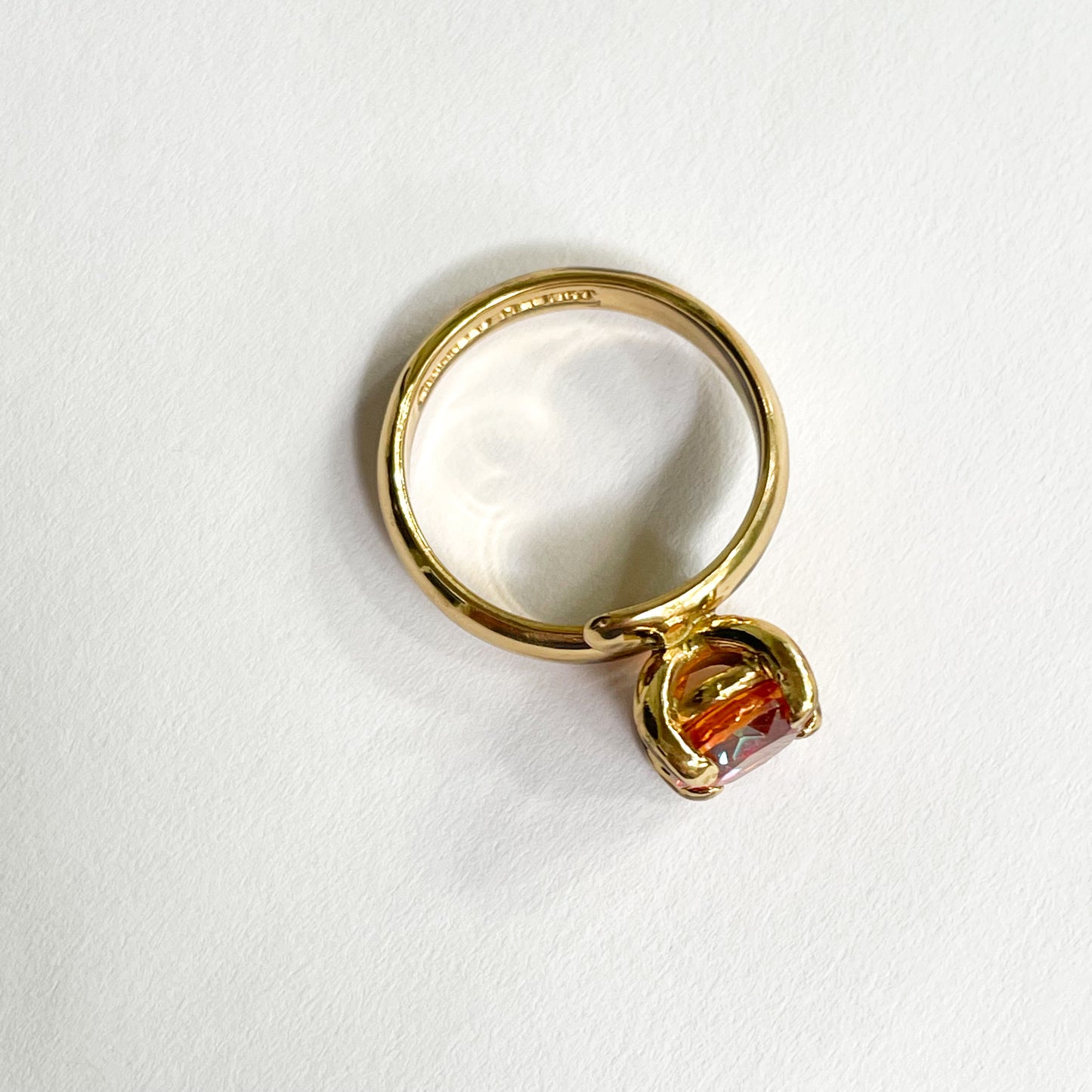 Orange Mystic Prong Ring - Alchemia