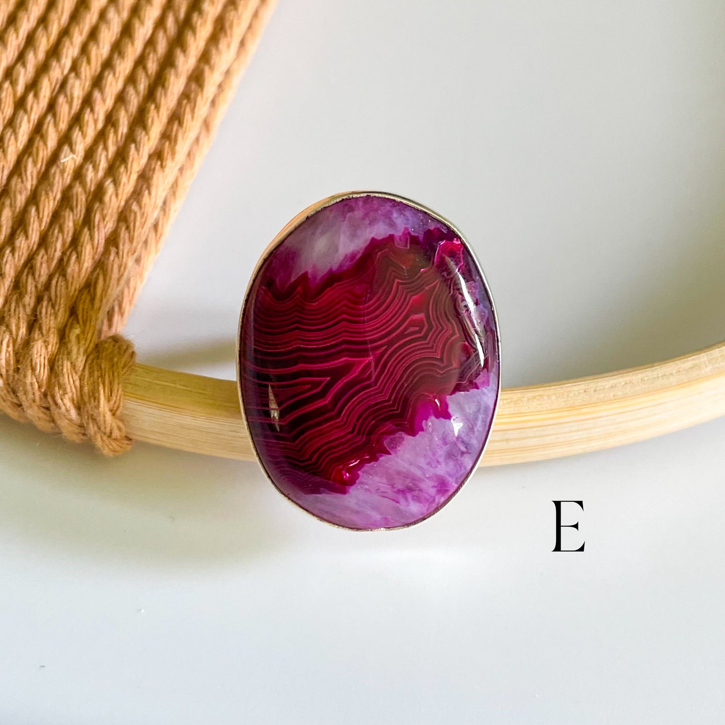 Botswana Agate Rings - Both Metals