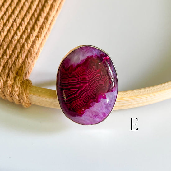 Botswana Agate Rings - Both Metals