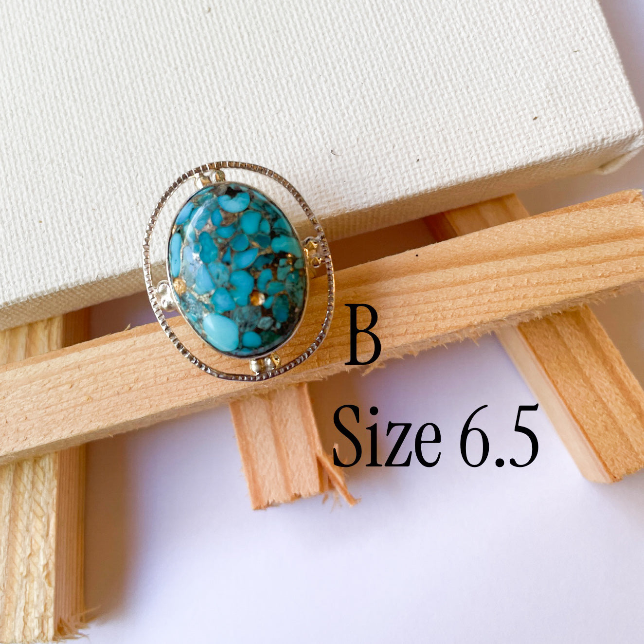 Variety of Stone in Minimalist Size 6.5 Rings - Solid Sterling Silver