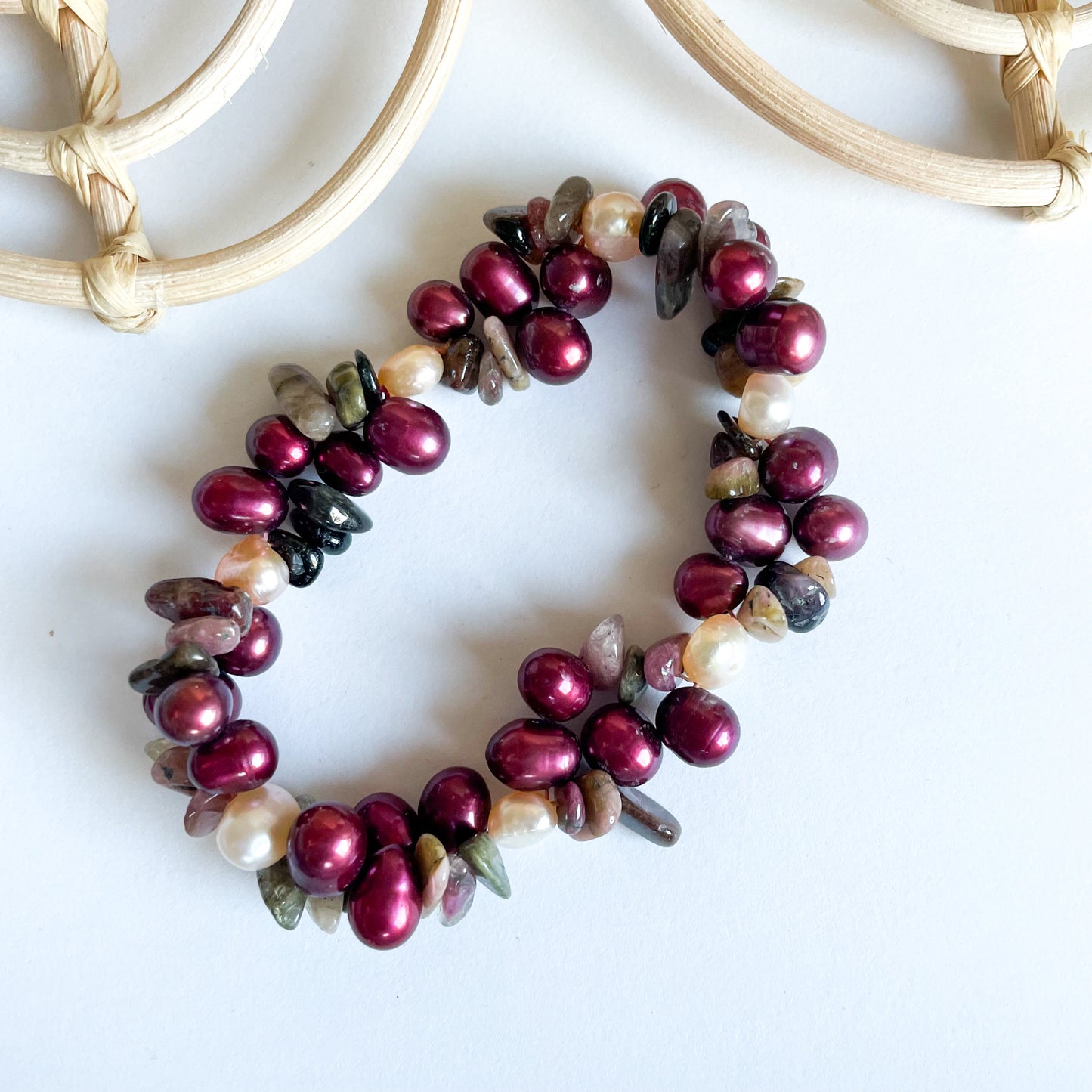 Epic Colorful Freshwater Pearl Stretch Bracelet