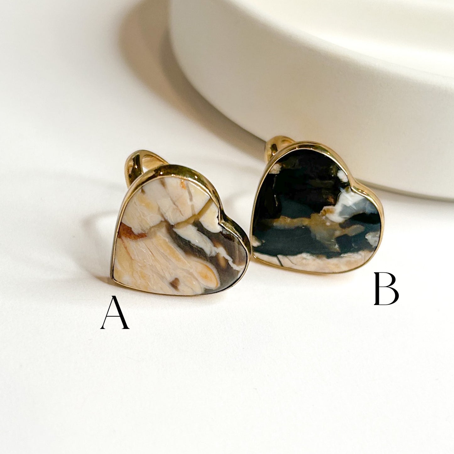 Jasper Heart Ring - Alchemia