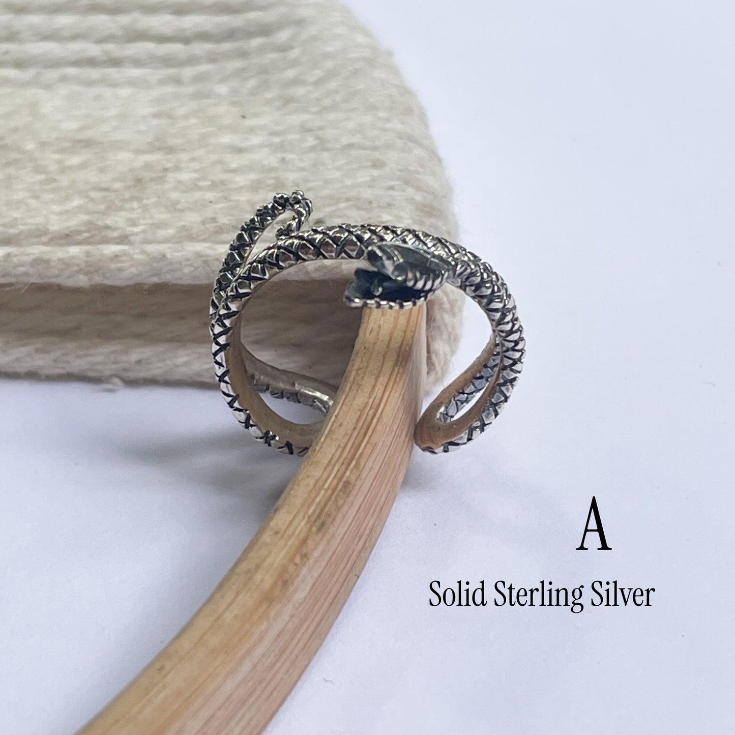 Snake Gemstone Pendants & Rings - Both Metals