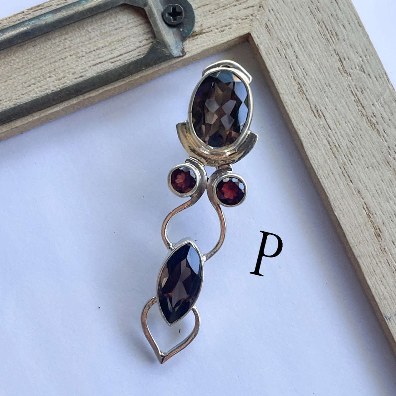 Unique Random Gemstone Pendants - Solid Sterling Silver