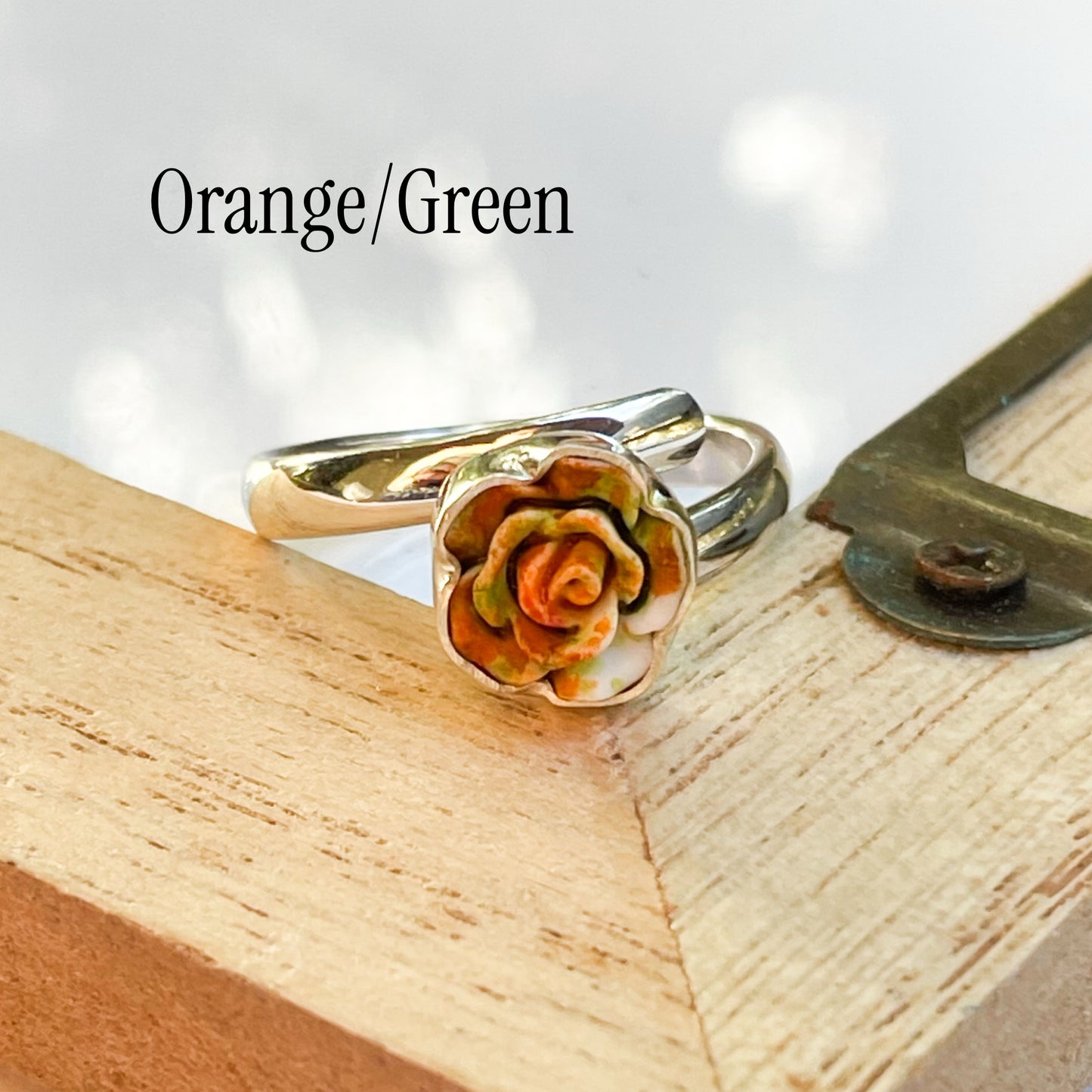 Colorful PIXIE Flower Ring - Solid Sterling Silver
