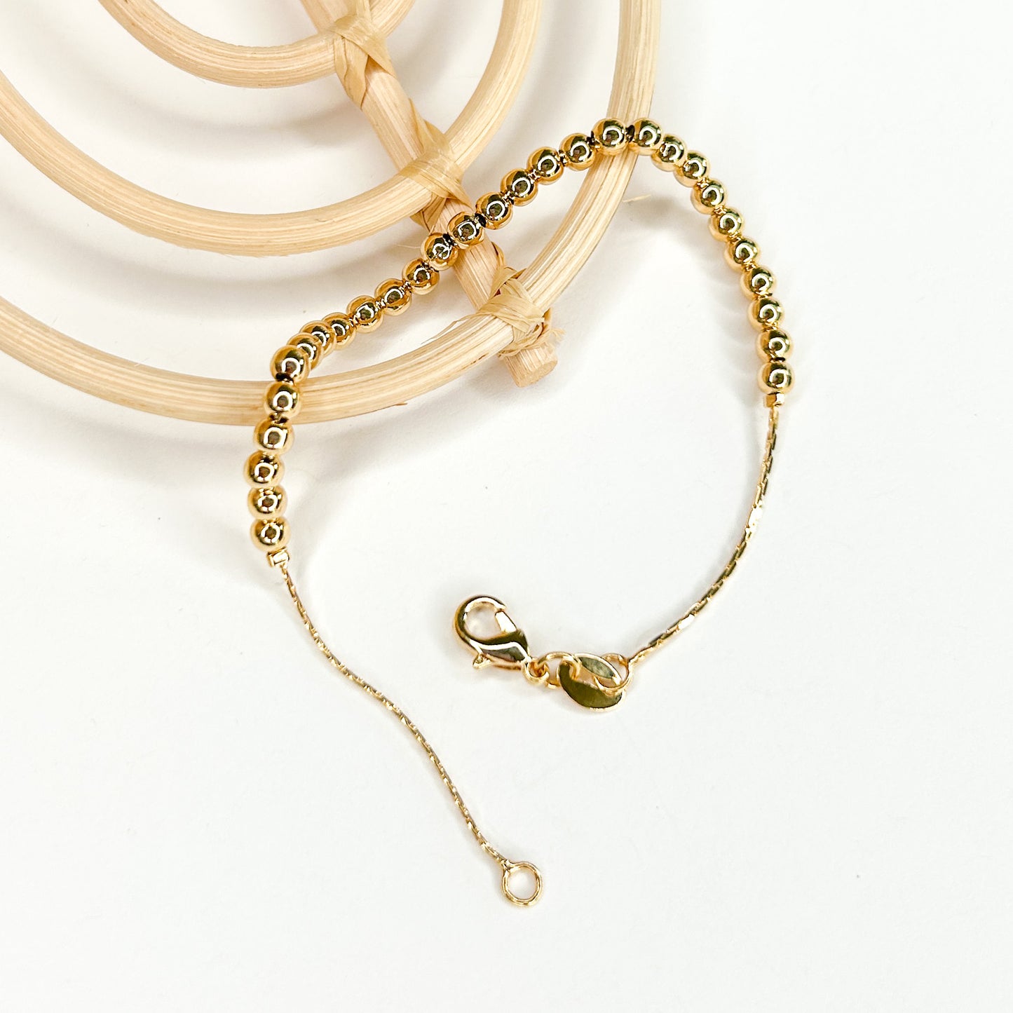 Bubble Clasp Bracelet - 18k Gold Filled