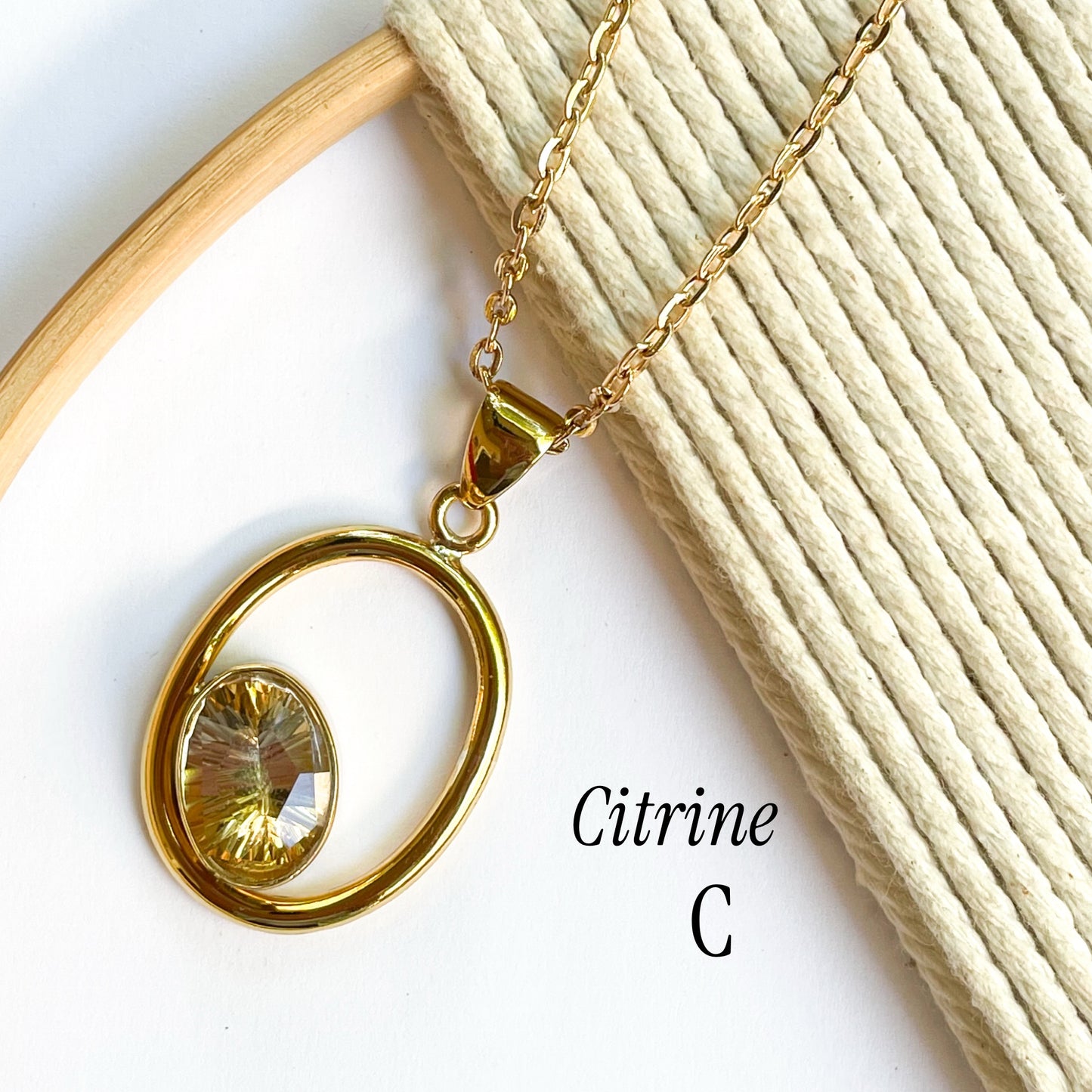 Oval Floating Pendants - Alchemia Gold