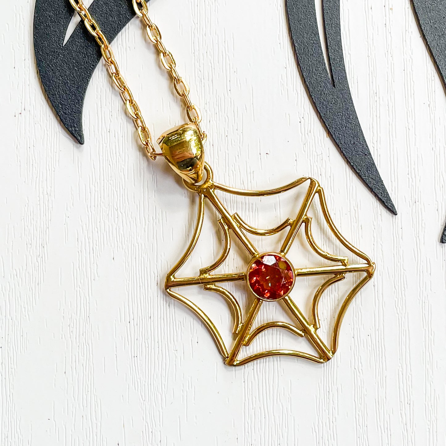 Halloween Spider Web Ring & Pendant  - Alchemia Gold