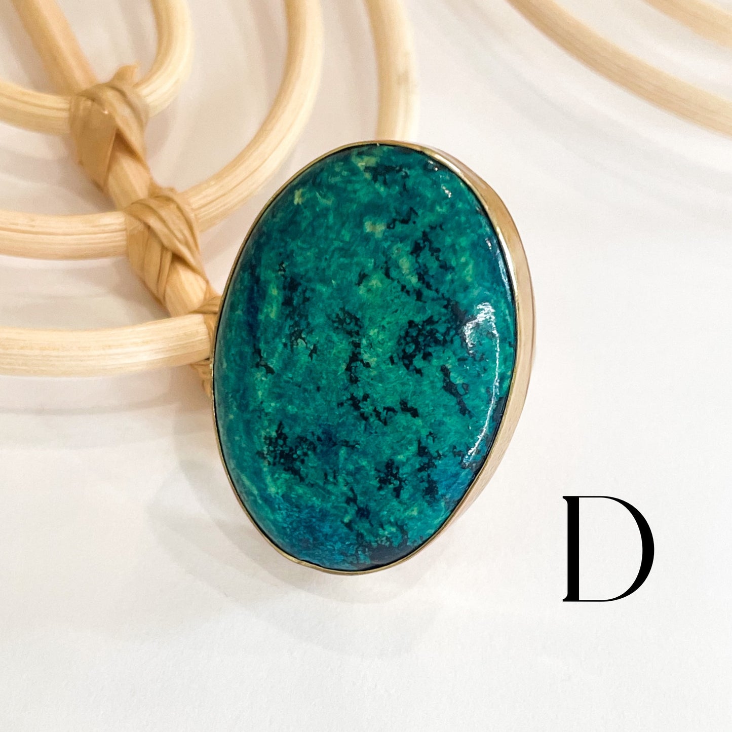 Chrysocolla Azurite Ring - Alchemia