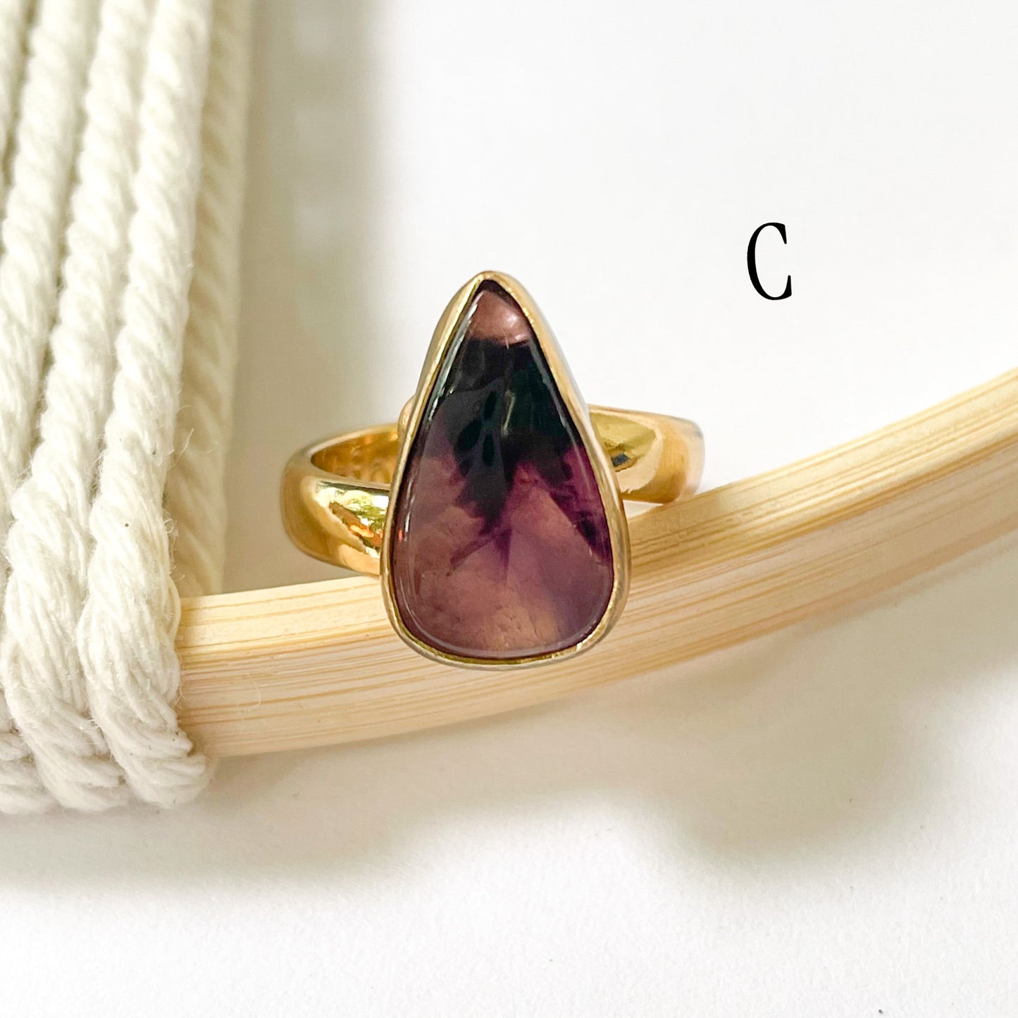 Trapiche Amethyst Ring - Alchemia
