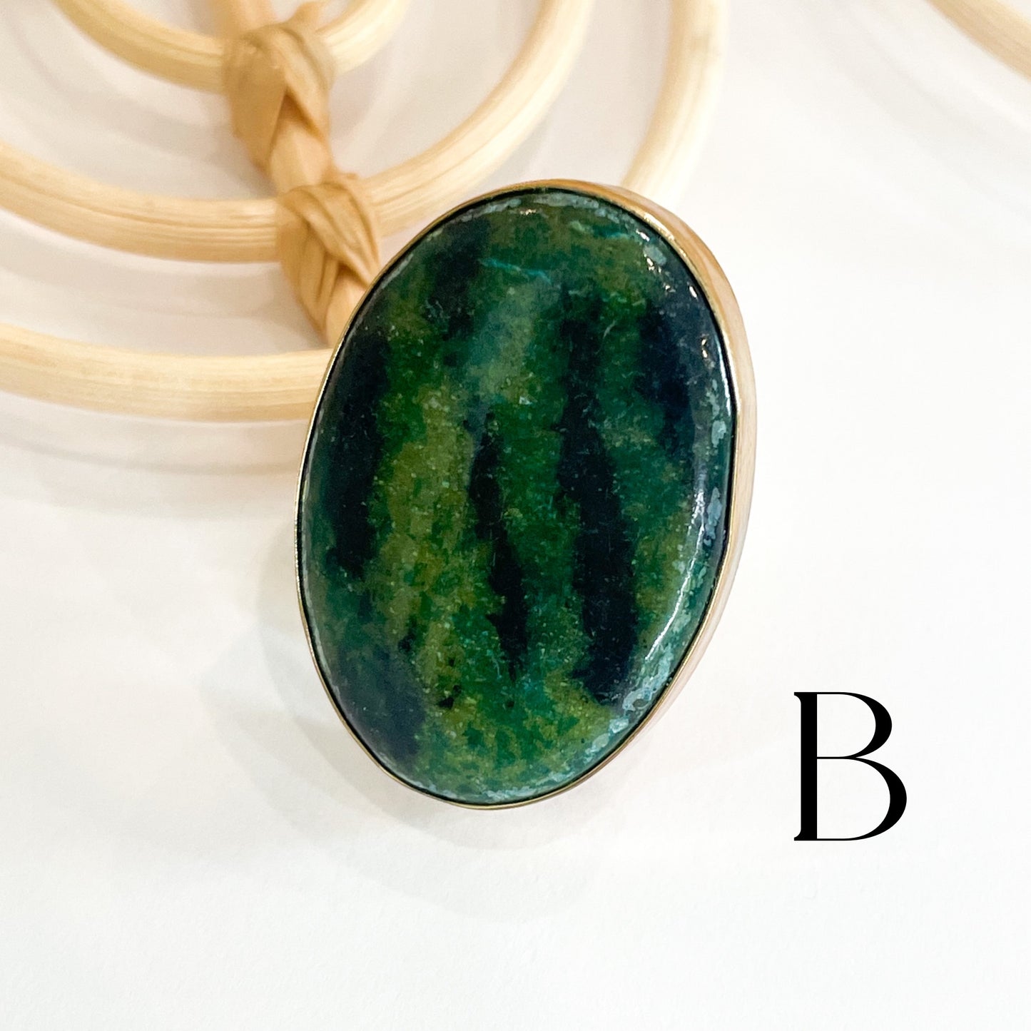 Chrysocolla Azurite Ring - Alchemia