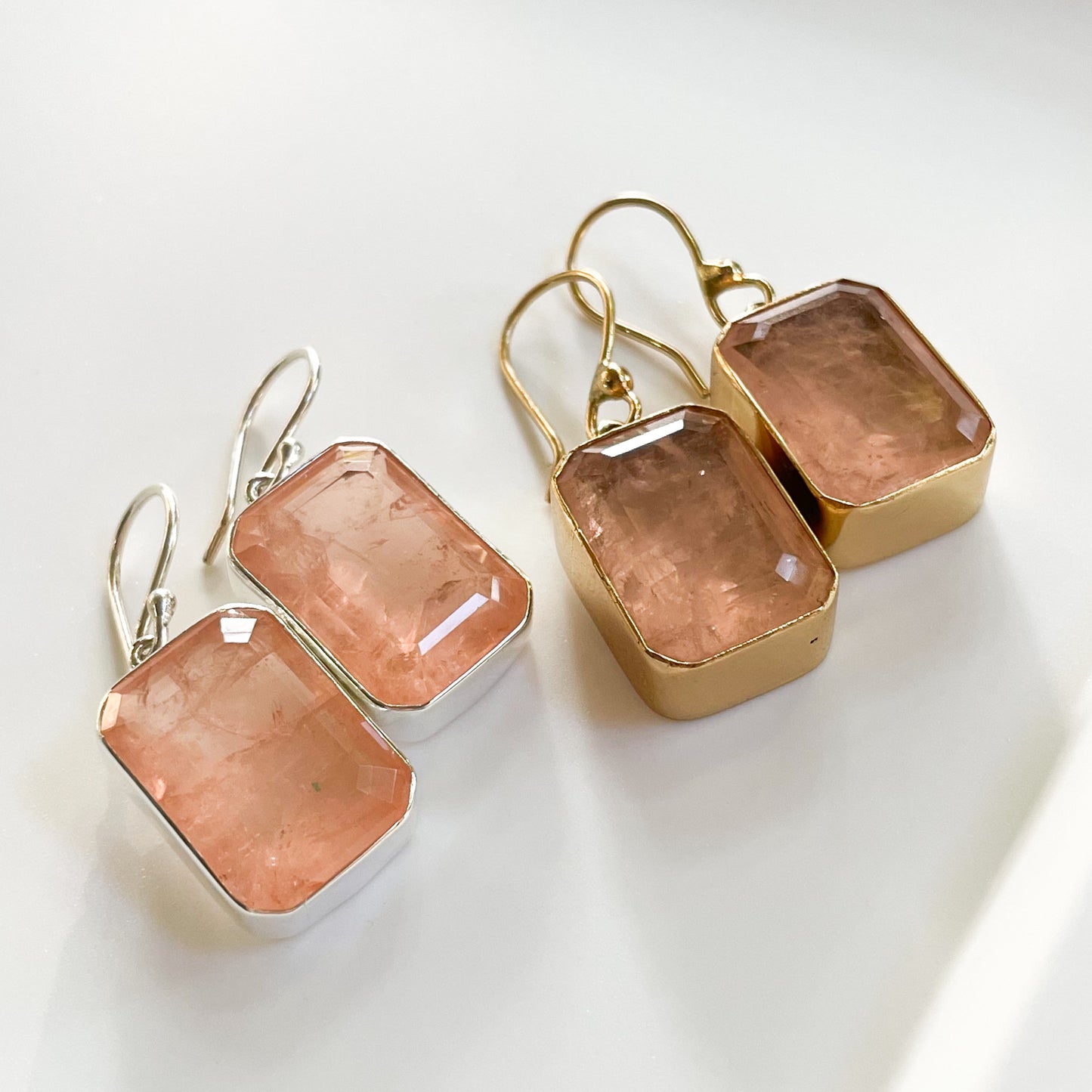 Blush Morganite Fusion - Both Metals
