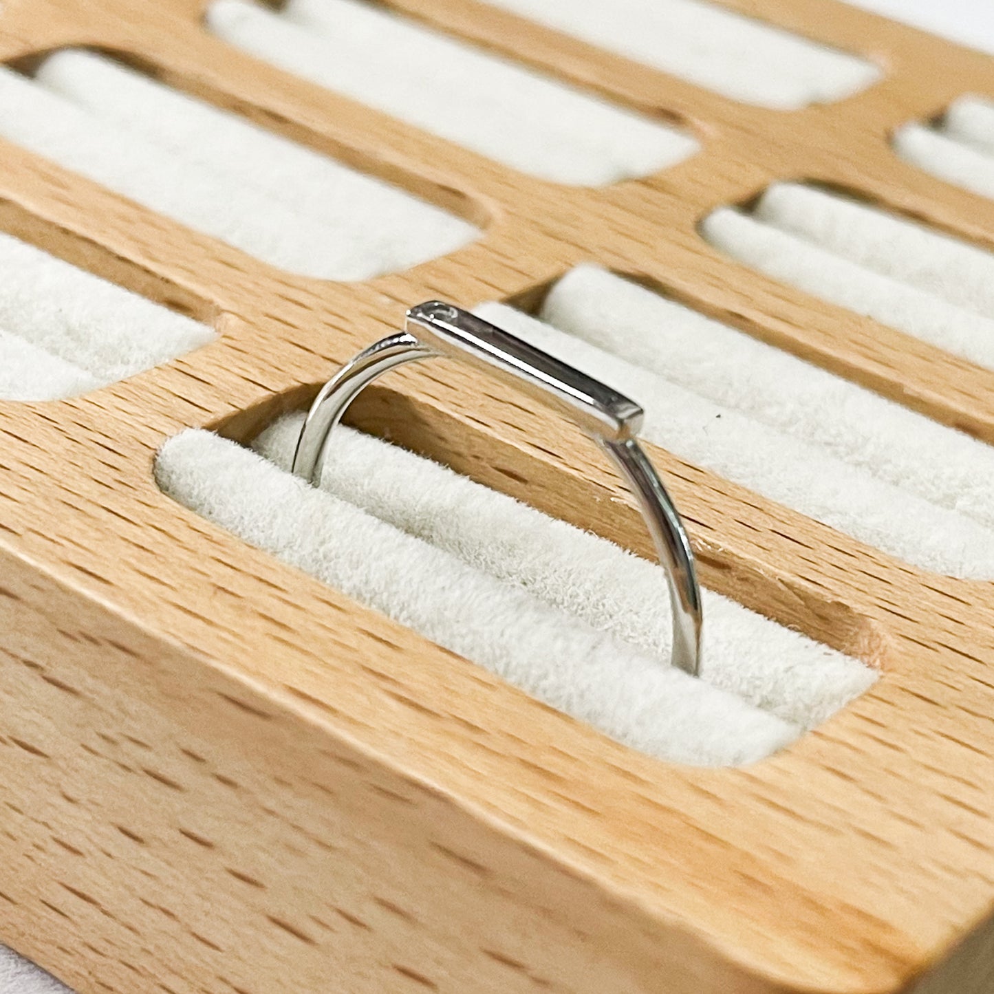 CZ Bar Sized Ring - SSS or Vermeil