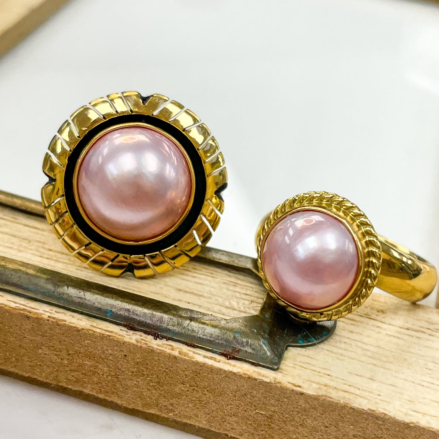 Alchemia Pink Pearl Ring - Charles Albert Stock