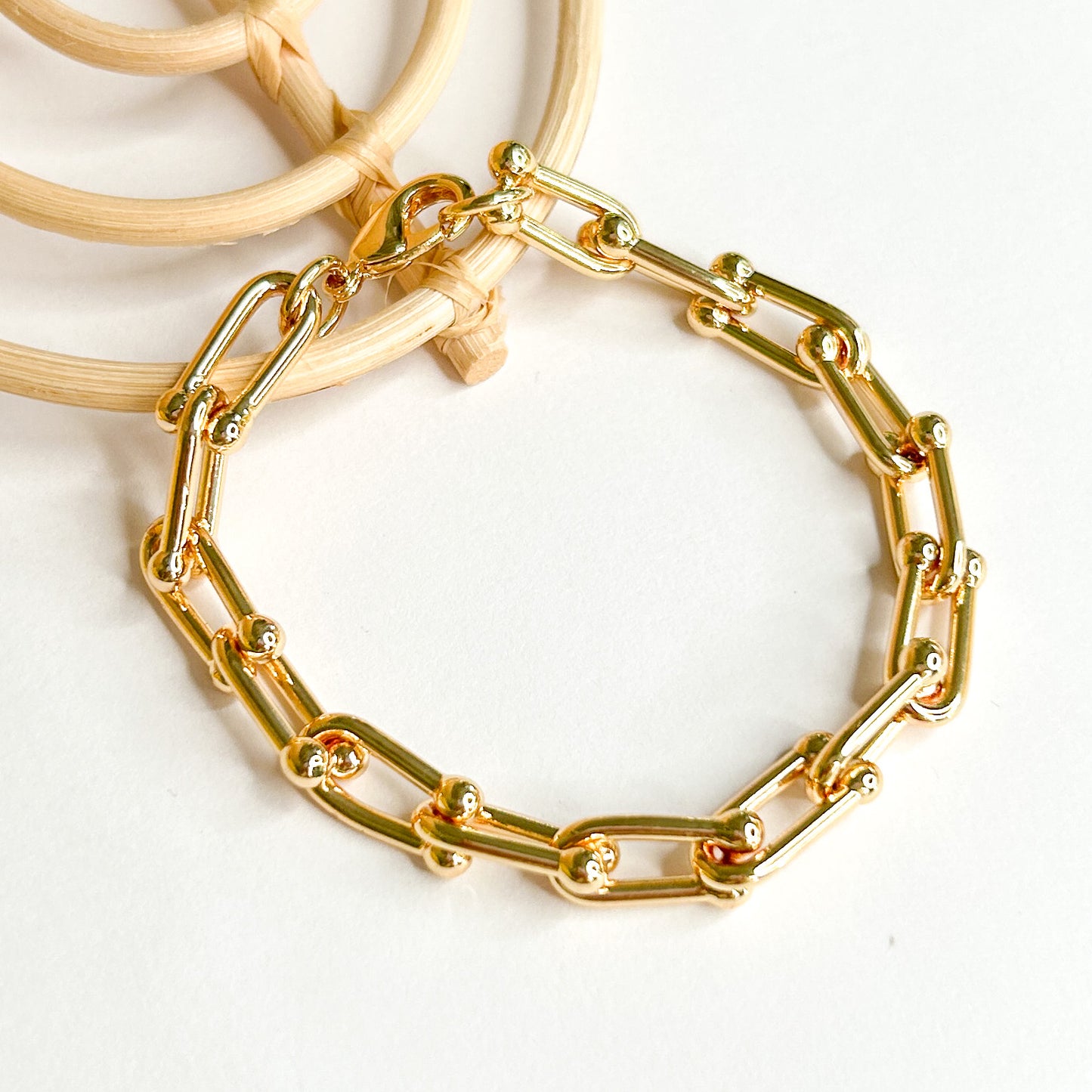 Plain Anchor Bracelet - 18K Gold Filled