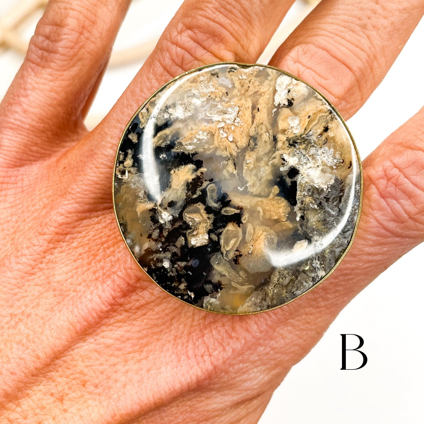 Load image into Gallery viewer, Dendrite Statement Opal Rings - Alchemia
