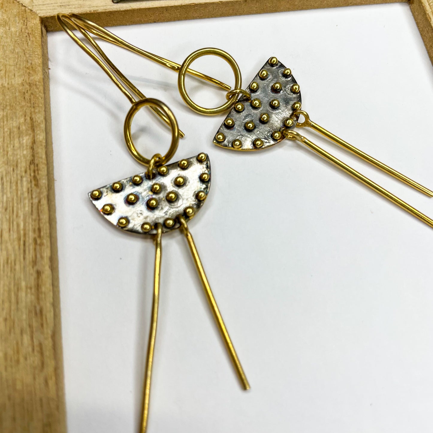 Boho Dangles SSS w 18k Gold plate