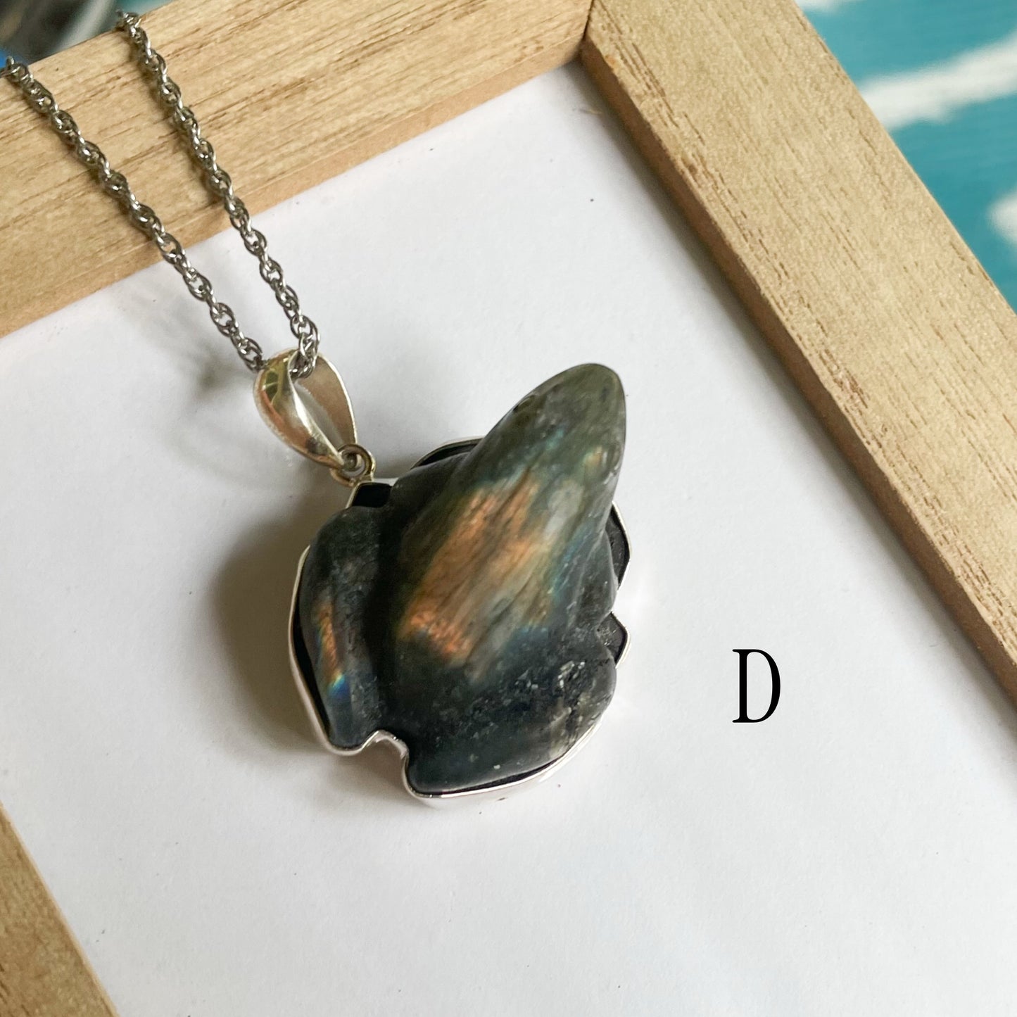 Labradorite Frog Pendant - Alchemia or Sterling