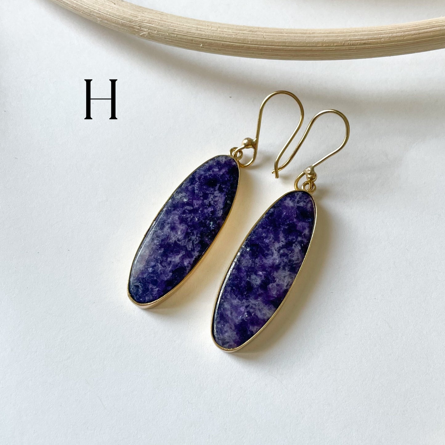 Lepidolite Dangle Earring - Alchemia