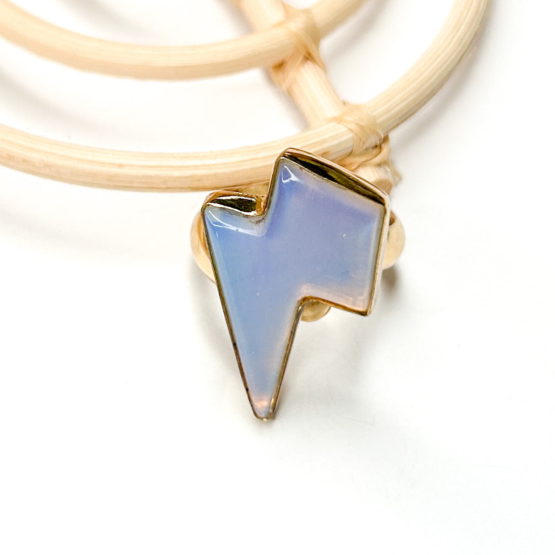 Opalite Lightning Bolt Ring - Alchemia