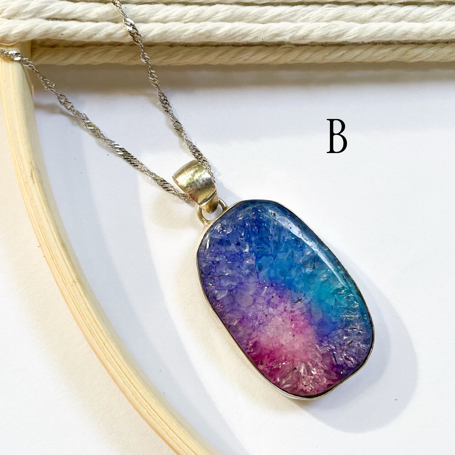 Unicorn Solar Quartz Pendants - Solid Sterling Silver