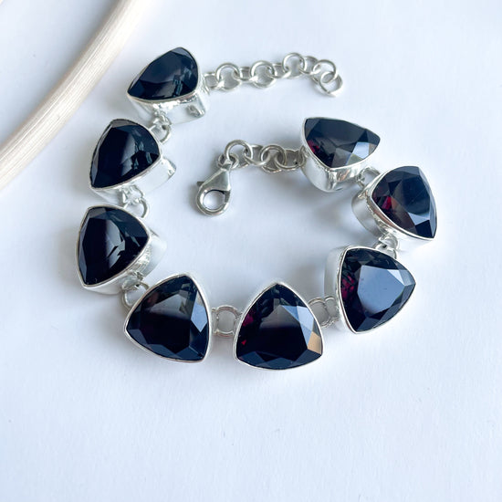 Bio Blk/Wht Bracelet - Both Metals