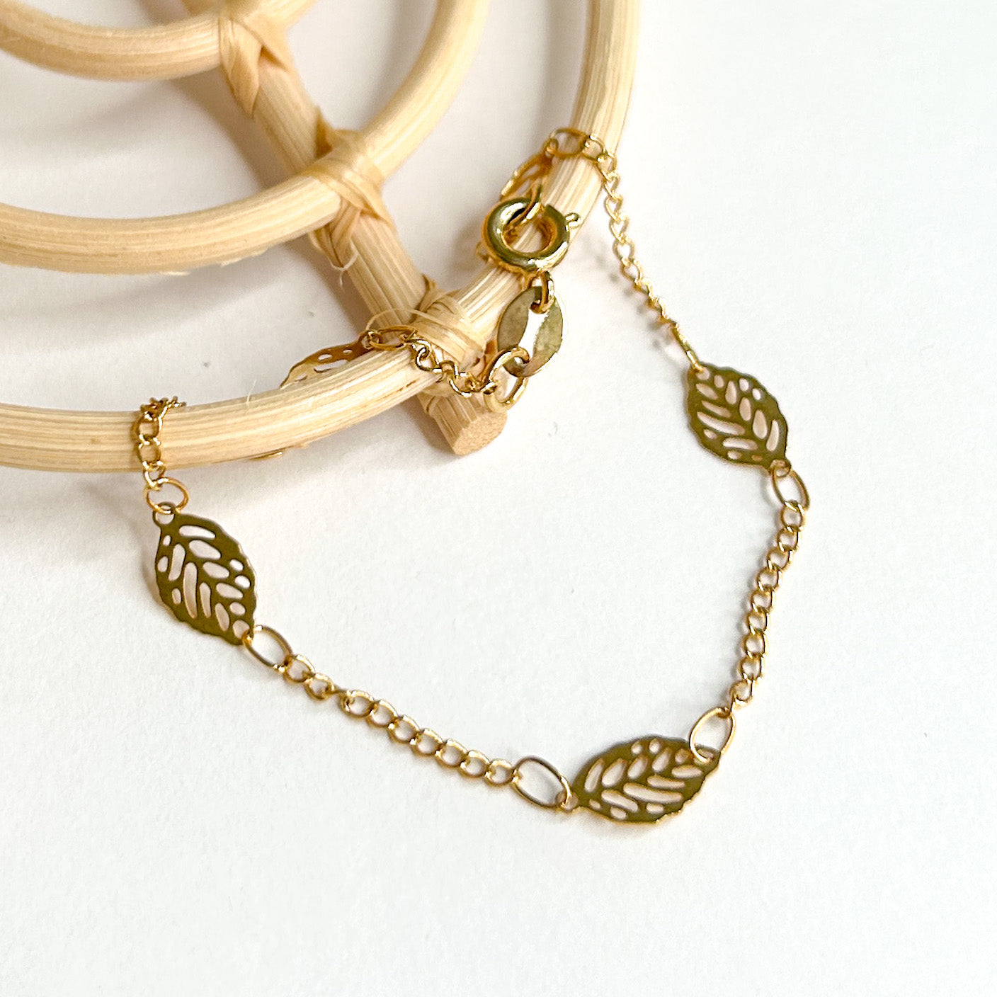 Leaf Bracelet - 18K Gold Filled