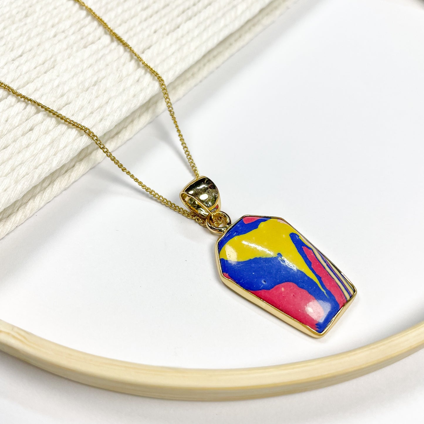Fordite Pendant - Alchemia Gold