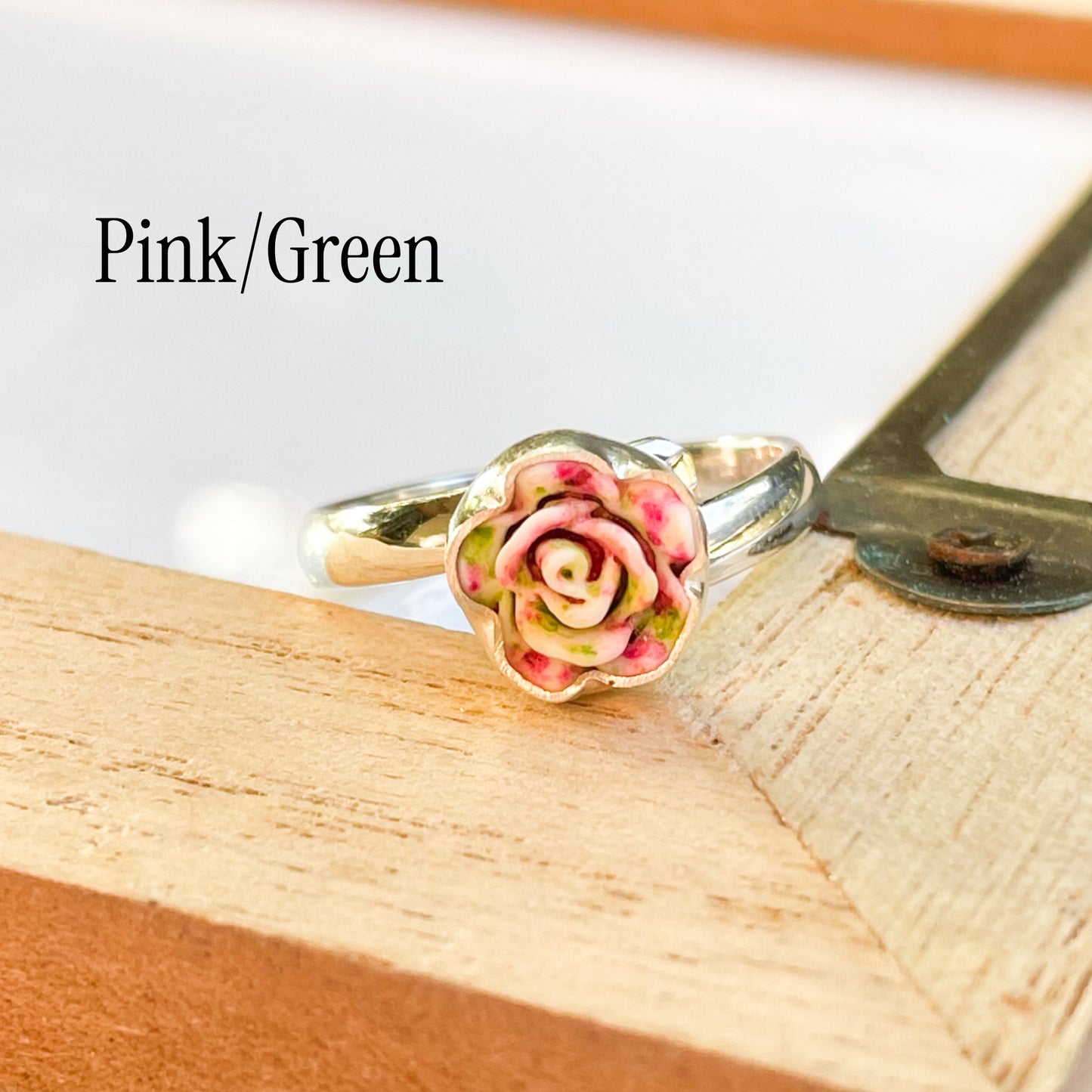 Colorful PIXIE Flower Ring - Solid Sterling Silver