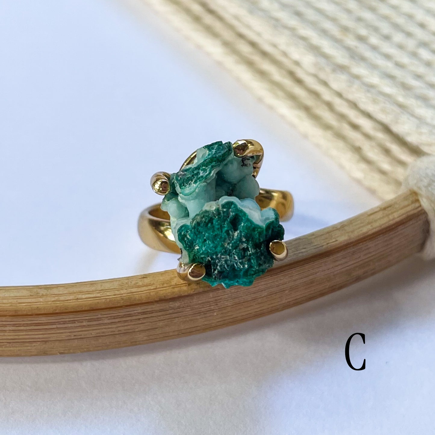 Freeform Chrome Diopside Ring - Alchemia