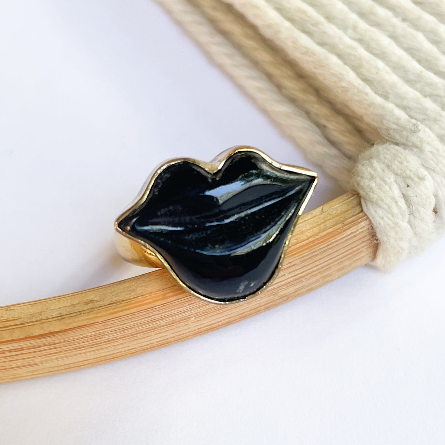 Colorful Chalcedony Lip Ring - Alchemia