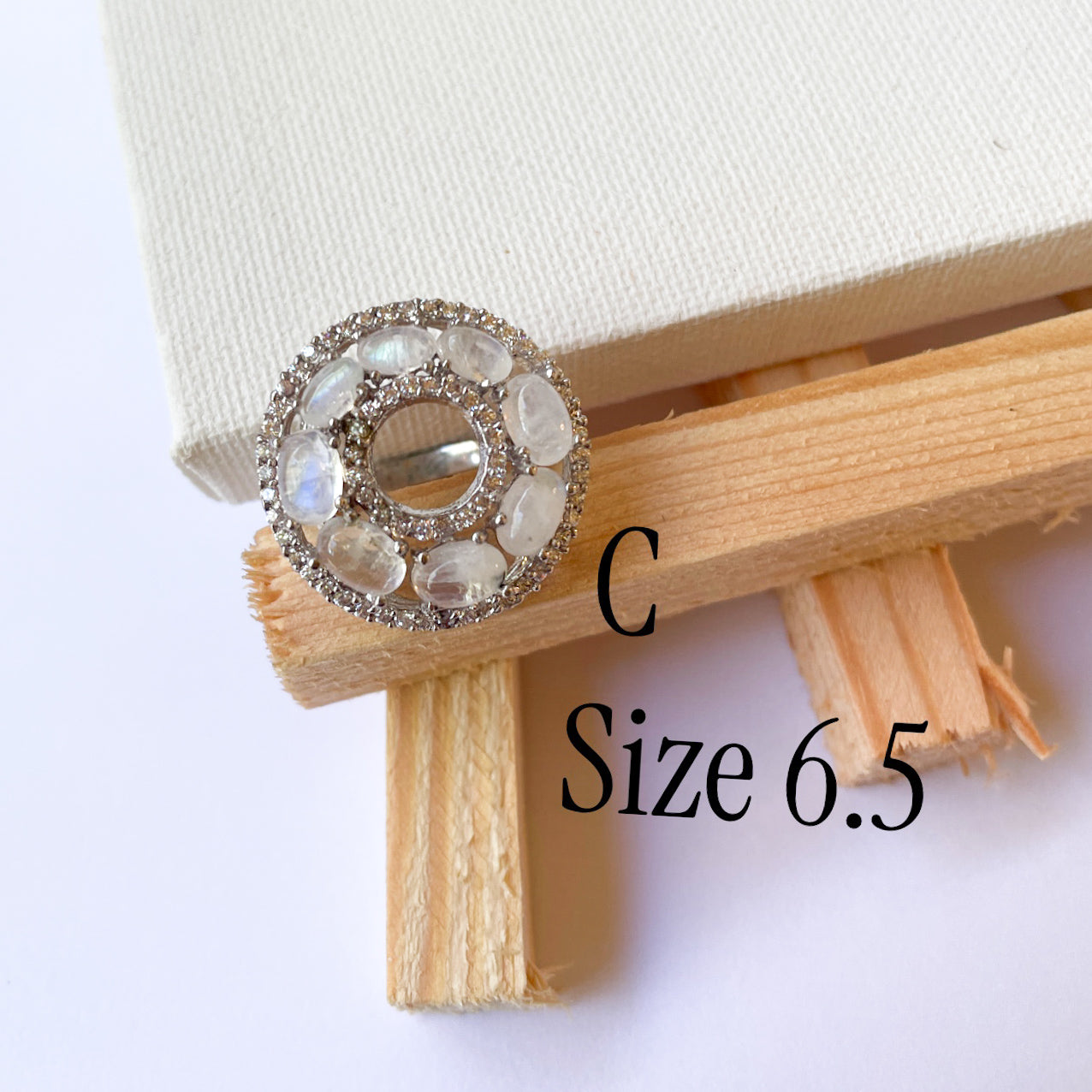 Variety of Stone in Minimalist Size 6.5 Rings - Solid Sterling Silver