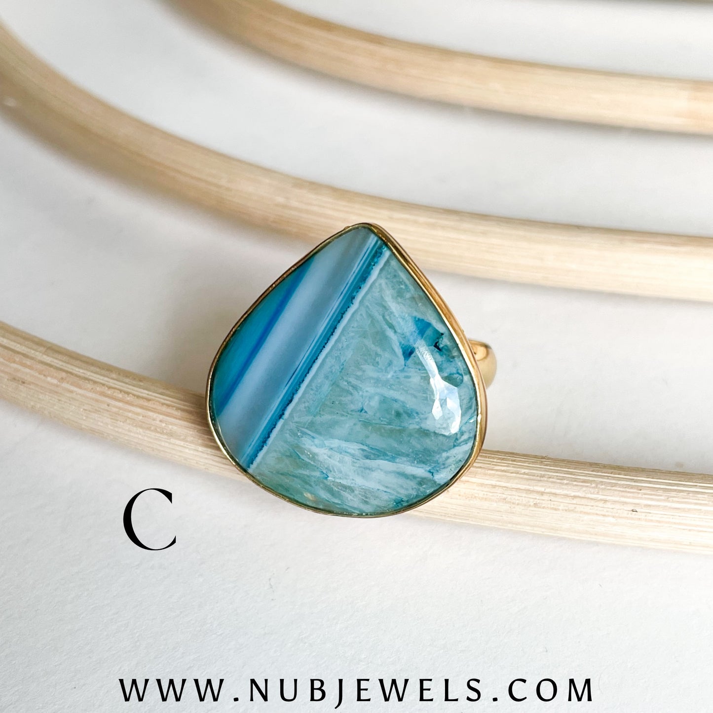 Botswana Agate Rings - Both Metals